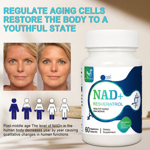 卸売NAD + レスベラトロールベジタリアンカプセルは老化細胞の調節に役立つ栄養補助食品 - Product Image 3