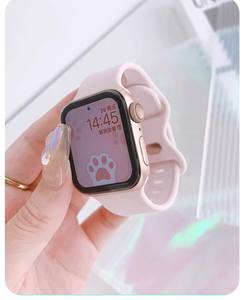 Correa de silicona alta mariposa 8 hebilla para Apple SE 6 7 8iWatch fábrica venta al por mayor sitio web oficial Material de goma duradero - Product Image 6