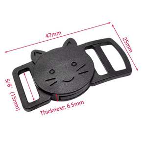 Boucles de ceinture détachables en plastique pour collier - Product Image 2