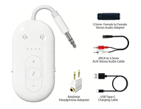Adaptateur AUX 2 en 1 Qualcomm AptX HD, récepteur et émetteur audio à faible latence pour voiture, maison, PC, TV, système stéréo