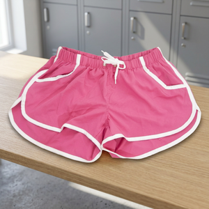 Shorts de sport et de plage pour hommes personnalisés - Taille élastique 100% polyester uni décontracté écologique - Product Image 3
