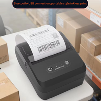 Imprimante thermique portable de reçus et d'étiquettes de codes-barres de haute qualité, 3 pouces, 2000 mAh, 203 dpi, garantie 1 an, fonctionnement continu 8h, en stock