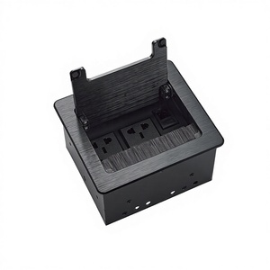 탁상용 숨김형 사각 소켓, 3개의 AC 콘센트와 수납함 포함 - Product Image 4