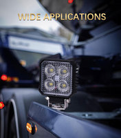 Phare de travail LED carré haute luminosité de 3 pouces pour véhicules tout-terrain Jeep, 4x4 et camions
