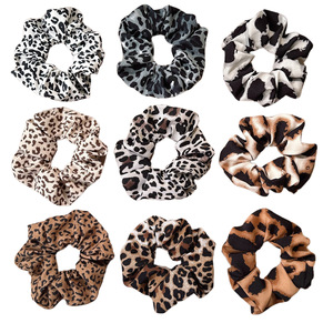 Coleteros de Satén con Estampado de Leopardo Vintage, Elásticos y Duraderos para Mujer, Accesorios para el Cabello de Uso Diario - Product Image 4
