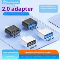 Universeller USB-zu-Typ-C-Adapter für Android-Mobiltelefone, Mini-Typ-C-Buchsenverteiler, Smartphone-USB-C-Anschlüsse, OTG-Konverter