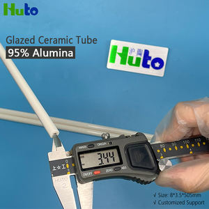 โรงงานฮูโตผลิตหลอดเซรามิกอะลูมินาเคลือบ 95% ทนความร้อนสูง ขนาด 8*3.5*505 มม. - Product Image 6