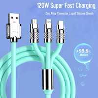 Câble de charge 3 en 1 pour iPhone Android, micro USB, pour la maison, la voiture et le bureau.