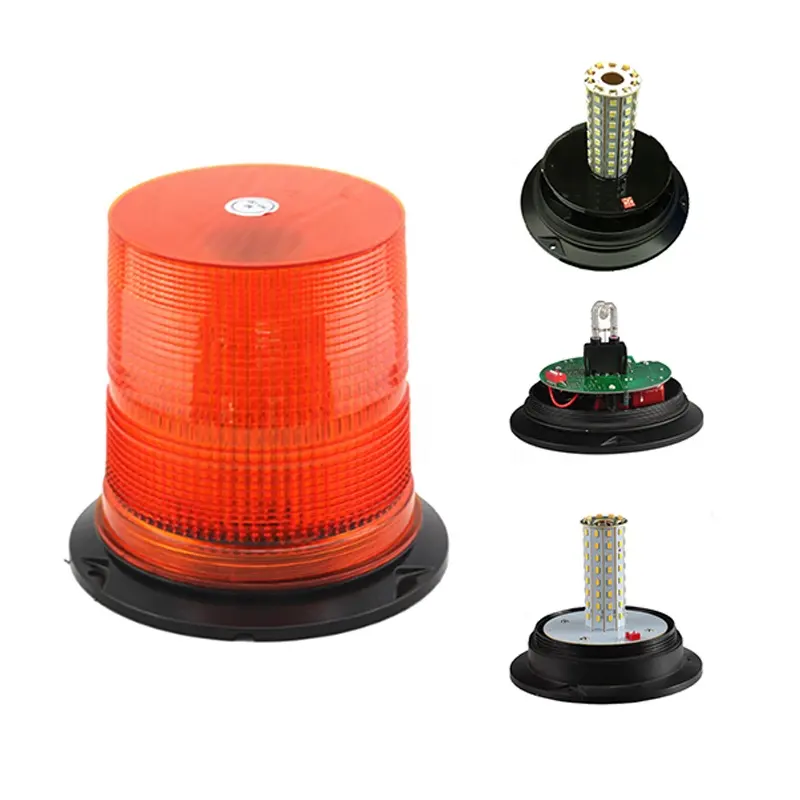Wholesale 12-48V LED Rotating Emergency Strobe Warning beacons Lamp ,heavy duty Xenon Spiral Tube Blinks Strobe Safety Light