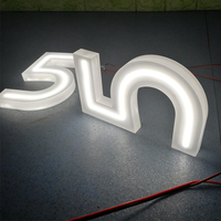 Enseigne LED 3D personnalisée de haute qualité avec logo sur mesure, enseigne rétroéclairée LED, enseigne LED personnalisée