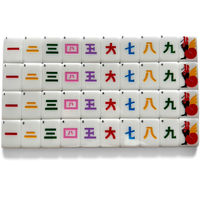 Jeu de Mahjong Américain Esthétique et Adorable, Tuiles en Acrylique Blanc Lavande, Motifs Floraux, Oiseaux et Chats avec Joker pour Jeu de Détente Quotidien