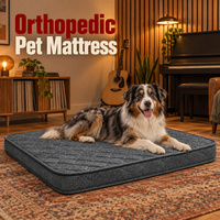 Orthopädische Hundematratze mit Stützender Schaumstoffmatte und Abnehmbarem, Waschbarem Bezug