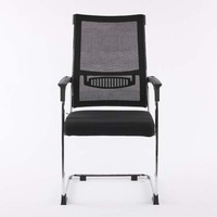 Chaise de bureau à dossier haut, dossier extensible, matériau en maille, pieds en acier inoxydable, réglage de la hauteur pour une assise confortable