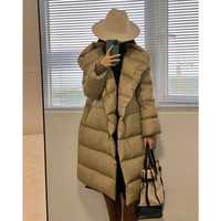 Luxe épais automne et hiver nouvelle veste en duvet de canard blanc femmes manteau de pain à capuche manteau en duvet ample