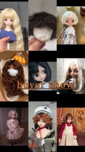 Precio al por mayor: Trama de pelo de cabra de 500 cm para peluca de muñeca, cabello liso de 20 cm de longitud, color 613, pedido mínimo 1 pieza - Product Image 5