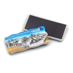 Wholesale Souvenir Tourism Shop Nepal Custom 3d Polyresin Resin Mount Qomolangma <strong>Fridge</strong> <strong>Magnet</strong> - Product Image 2