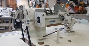 <span class=keywords><strong>Machine</strong></span> à coudre à double fil et double aiguille JUKI MH-382 du Japon pour pantalons décontractés et <span class=keywords><strong>patchwork</strong></span> en jean - Product Image 2