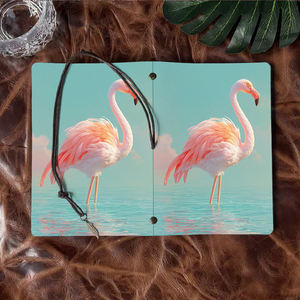Carnet d'école A6 fait main idéal pour les étudiants en littérature, idéal pour l'analyse de livres et <span class=keywords><strong>le</strong></span> suivi des thèmes avec Pink Flamingo <span class=keywords><strong>Stan</strong></span> - Product Image 6