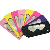Boîte cadeau en papier kraft élégante et tendance pour faux cils élégants Emballage pratique et tendance pour les cils