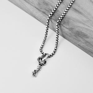 Punk Biker Retro Liontin Kunci Perak Murni <span class=keywords><strong>Kabbalah</strong></span> Jimat Kunci Liontin Jimat - Product Image 4