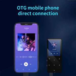 Reproductor MP3 Portátil con Pantalla Táctil, BT 5.0, Sonido HIFI sin Pérdidas, Compatible con Tarjeta TF de 128GB, Radio FM, Reproductor de Libros Electrónicos - Product Image 2