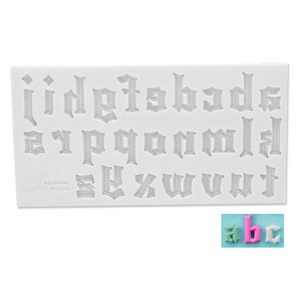 Molde de Silicona con Letras de Fuente Gótica para Manualidades, Molde de Silicona para Hornear Pasteles de Chocolate con Resina Epoxi, Molde de Silicona para Fondant - Product Image 2