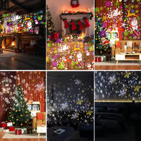 Projecteur LED à motif dynamique Lampe d'ambiance colorée pour bar de fête en plein air-Projection de Noël Contrôle sans fil