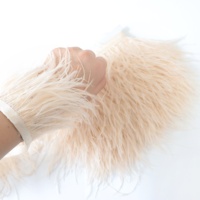 Frange de Plumes d'Autruche Teintes Naturelles Noires et Blanches, 65 Couleurs, 10-15 cm, en Vrac pour Usine, Accessoires de Couture pour Costumes de Boutique