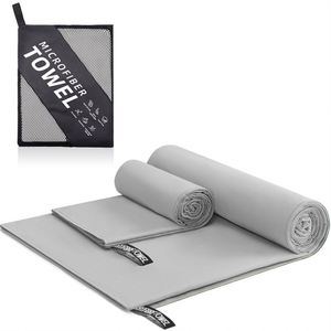 Double-Sided Microfiber Cooling Quick-Dry Printed Embroidered Sports Towel Solid Pattern Rectangle Shape Customized <b>Exercise</b> - Product Image 4