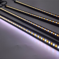 4er-Pack 12V LED Camping Lichtleisten-Set IP65 Zweifarbig Weiß & Bernstein Starre Streifenleuchten mit 5 Jahren Garantie für 4x4 Offroad RV