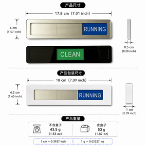ว้าว! ป้ายแม่เหล็กติดตู้เย็น ป้ายอะคริลิคสำหรับเครื่องล้างจาน ใช้ในครัว - Product Image 5