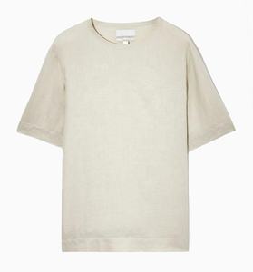 Commercio all'ingrosso di canapa produttore di abbigliamento personalizzato mezza manica t-Shirt rilassata 100% tessuto organico canapa cotone t-Shirt per gli uomini - Product Image 2