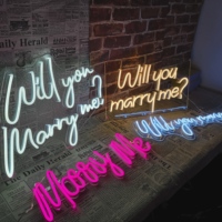 Wedding Me – lettres néons Led en PVC personnalisées, éclairage 3D, acrylique, panneaux néons flexibles muraux, imperméable, enseigne publicitaire