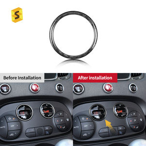 Anillo embellecedor de botón de aire acondicionado central para <span class=keywords><strong>Fiat</strong></span> <span class=keywords><strong>500</strong></span> (2011-2019), decoración de interiores - Product Image 5