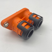 Connecteur de chargeur EV en cuivre et nylon de la série traversante, 1000V, 3 broches, 200A, indice IP67, pour câble de 50mm², prise pour contrôleur de moteur UVW