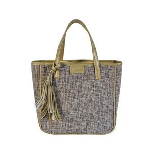 Sacs fourre-tout en toile de jute réutilisables grande capacité pour femmes, sacs à bandoulière tissés à la française avec pompons, vente en gros - Product Image 1