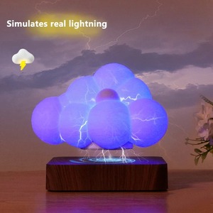 Lampe à lévitation magnétique LED Lévitation Nuage Décoration Chambre à coucher Chevet Touch 3 couleurs Rotation Atmosphère Éclairage de nuit - Product Image 6