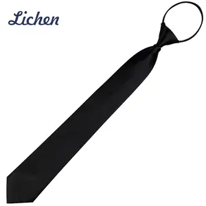 Custom barato alta qualidade Logo Design gravatas 100% poliéster tecido gravatas para homens
