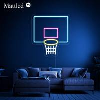 Letrero Luminoso LED de Neón con Diseño de Baloncesto |   Lámpara de Neón para Cuarto de Juegos de Niños, Gimnasio, Decoración de Pared para Cuarto de Hombre |   Regalos Personalizados al por Mayor con Dropshipping