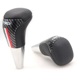 Poignée de levier de vitesse Trd, filetage de 8mm, cuir perforé universel ergonomique pour véhicules Toyota - Product Image 2