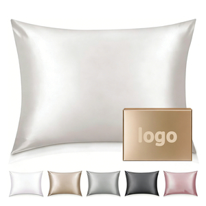 <span class=keywords><strong>Taie</strong></span> d'<span class=keywords><strong>oreiller</strong></span> en soie de luxe personnalisée 50x75 cm 19/22/25 Momme, housse de coussin en soie, certifiée Oeko-Tex Standard 100, pour la maison et la chambre - Product Image 1
