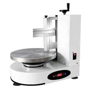 آلة تعبئة طلاء دائرية تلقائية لنشر الكيك والكريمة ، آلة تنعيم آلة توزيع وتزيين الخبز والكريمات