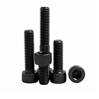Vis à tête hexagonale à six pans creux, oxyde noir, classe 12.9, vis Allen M2 M3 M4 M5 M6 M8 M10 M12 M14 M16 M18 M20 M24