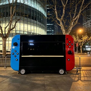 Carro <span class=keywords><strong>de</strong></span> Comida Eléctrico <span class=keywords><strong>de</strong></span> Cuatro Ruedas para Venta Ambulante, con Consola <span class=keywords><strong>de</strong></span> Juegos, para Asados, Frituras, Bebidas Frías, Té con Leche y Aperitivos - Product Image 4