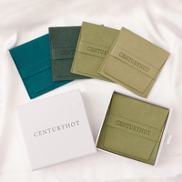 Pochettes d'emballage de bijoux en velours avec logo personnalisé sacs de faveur de mariage chic pochette d'accessoires de bijoux en microfibre sac cadeau