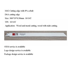 Lames de <span class=keywords><strong>scie</strong></span> <span class=keywords><strong>sabre</strong></span> bi-métal M42 de 12 pouces 14T, soudées au laser, <span class=keywords><strong>pour</strong></span> la découpe industrielle du <span class=keywords><strong>bois</strong></span> et du métal - Product Image 2