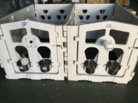 Enclos pour bétail, maison pour moutons, espace ouvert, plastique, sain, pratique, confortable, facile à installer, enclos pour veaux, circulation d'air