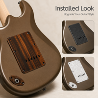 Kit de couvercles décoratifs personnalisés pour guitare OEM en fibre de carbone, bois stratifié, résine G10, tirants de truss rod et plaques de cavité – Fabrication usine