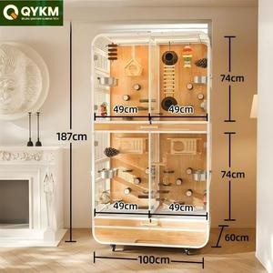 Nouvelle villa de luxe en bois faite à la main pour oiseaux conception personnalisée pour les perroquets calopsitte utilisation intérieure et extérieure - Product Image 1