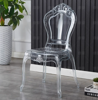 Chaise Chiavari en acrylique transparente, résistante aux rayures, empilable, pour hôtel, mariage, banquet, événement, fête, lieu de réception